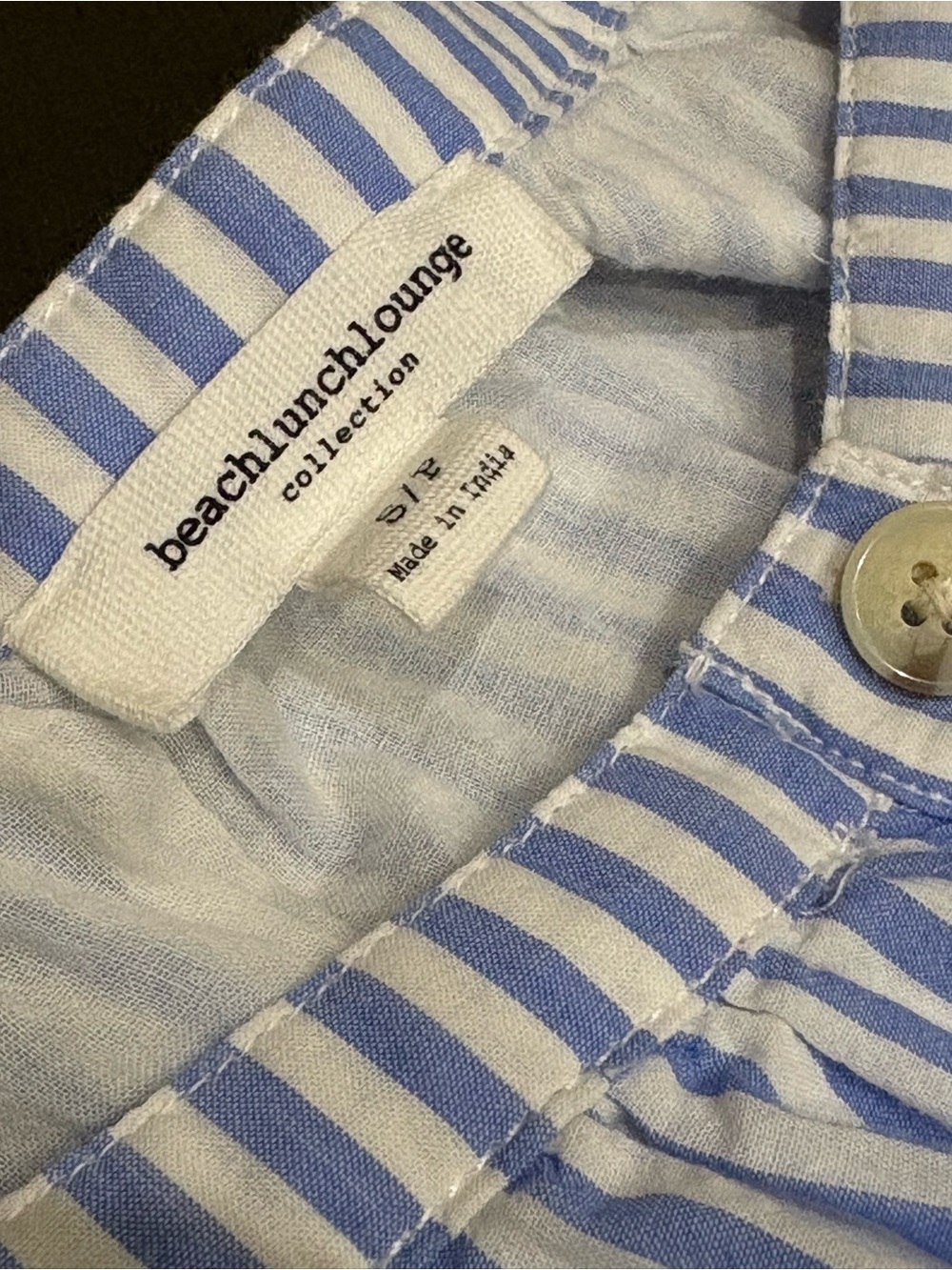 Beachlunchlounge Blue and White Striped Women's Midi Dress